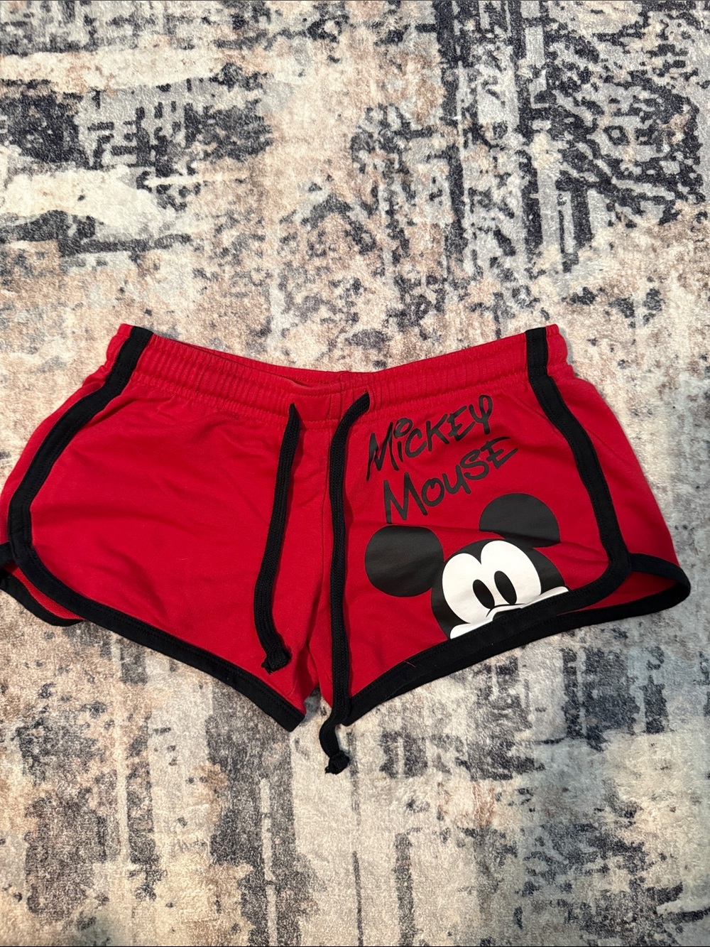 Red Mickey Mouse Women's Lounge Shorts